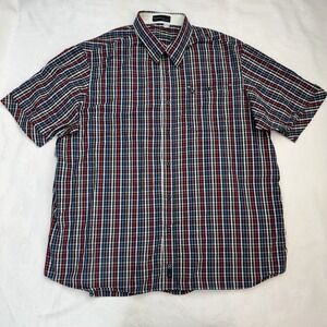 Rocawear Plaid Button Up Shirt Mens 3XL Y2K Hip Hop Streetwear